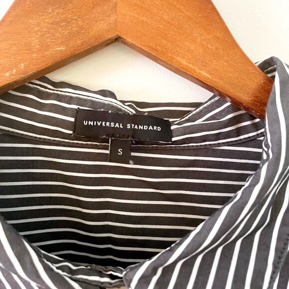 Universal Standard Elba Popover Stretch Poplin Shirt Classic Fit, Size 14/16 - Picture 4 of 6